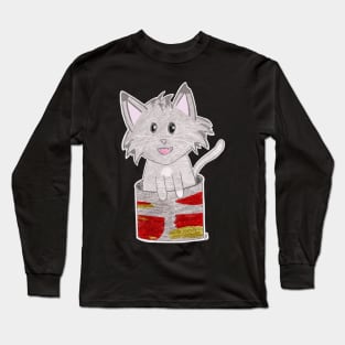 Timmy the Tin Can Cat Long Sleeve T-Shirt